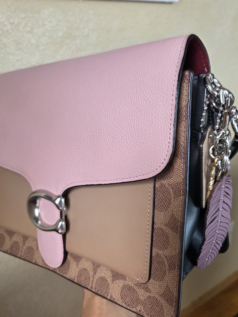 COACH Tabby Shoulder Bag  Colorblock Signature Canvas- Multicolor RARE*